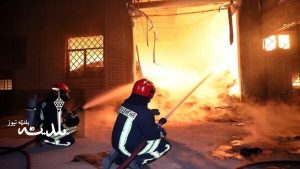 نجات ۴۰ نفر از آتش سوزی در یک مجتمع مسکونی